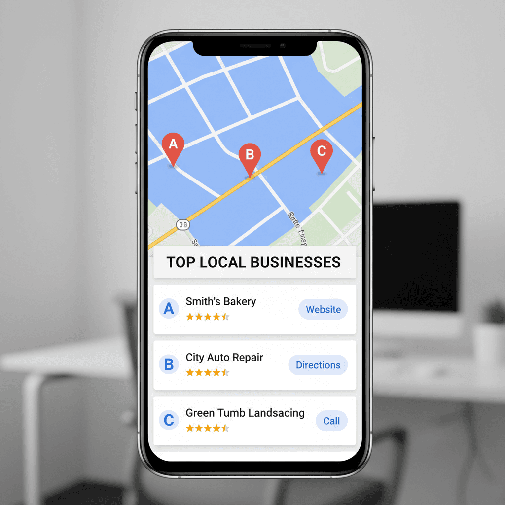 Google Maps local pack results